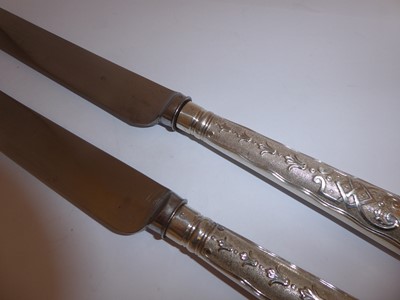 Lot 2014 - A Set of Twelve Edward VII Silver Table-Knives