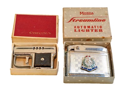 Lot 229 - A Corona cigarette lighter modelled as an...