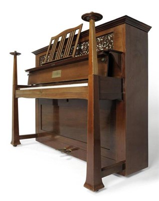 Lot 993 - An Arts & Crafts Bechstein Mahogany Upright Piano, circa 1900, No.37683, after a design by...