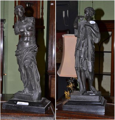 Lot 311 - After the antique - two spelter figures