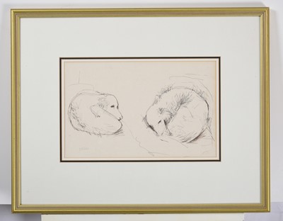 Lot 2109 - Tom Durkin (1928-1990) "Dogs" Signed, pen and...