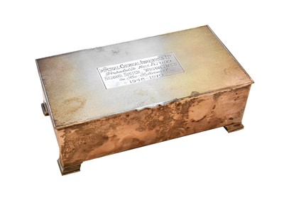 Lot 306 - A George VI Silver Cigarette-Box, by Mappin...
