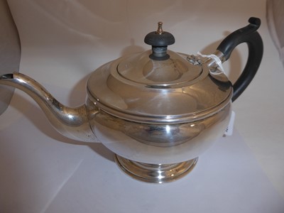 Lot 2161 - A Four-Piece George VI Silver Tea-Service