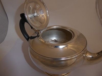 Lot 2161 - A Four-Piece George VI Silver Tea-Service