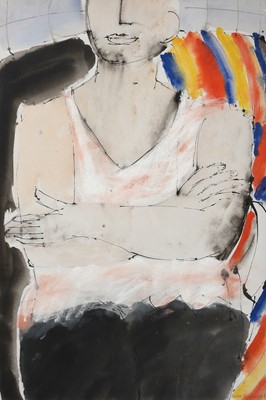 Lot 2100 - John Emanuel (b.1930) "Figure in White" Signed,...