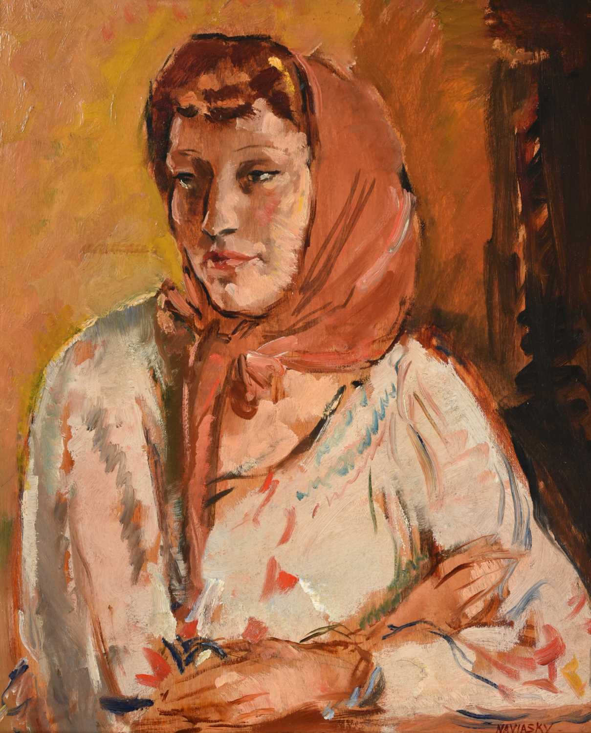 Lot 2076 - Philip Naviasky (1894–1983) Portrait of a lady...