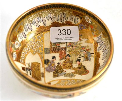 Lot 330 - Small Japanese satsuma bowl