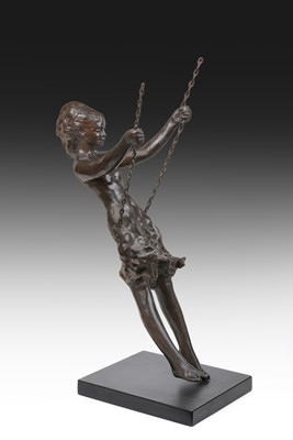 Lot 2107 - Sydney Harpley (1927–1992) "Girl on a Swing"...