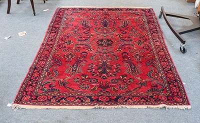 Lot 1226 - A Lilihan rug, the strawberry field of floral...