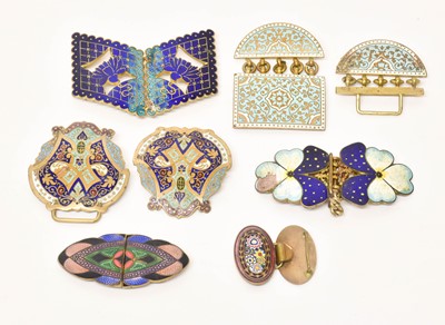 Lot 1048 - Circa 1930's and later cloisonne enamel...