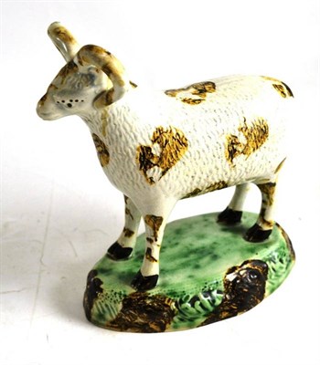 Lot 334 - A Yorkshire pottery figure of a ram