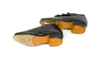 Lot 2012 - A Pair of Late 19th Century Black Leather...