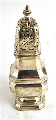 Lot 340 - A silver sugar caster, London 1904