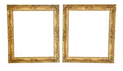 Lot 1327 - A Pair of Victorian Gilt and Gesso Picture...