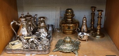 Lot 337 - A collection of assorted silver, silver plate,...