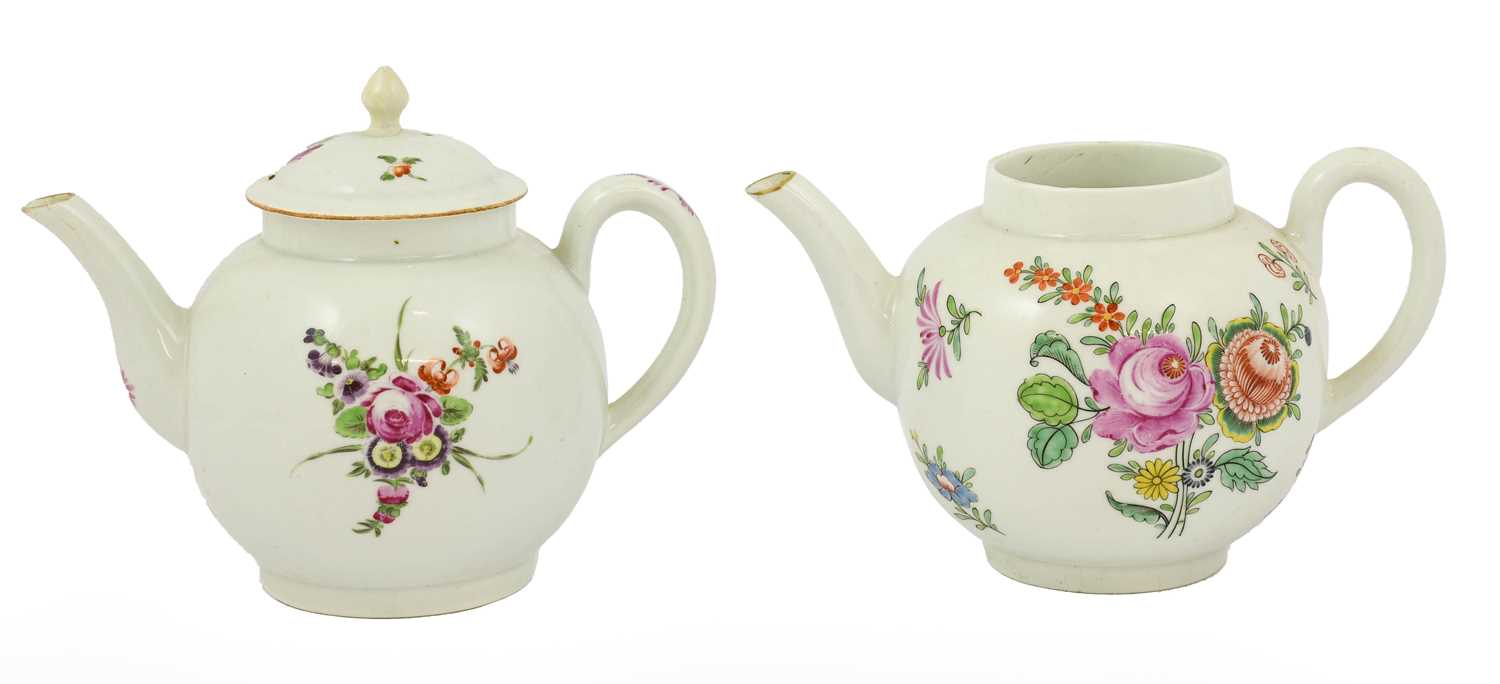 Lot 609 - A Worcester Porcelain Teapot and Cover, circa...