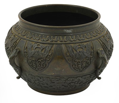 Lot 683 - A Chinese Bronze Bowl, in Archaic style, of...