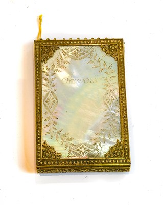 Lot 256 - A Gilt-Metal Mounted Mother-of-Pearl Aide...