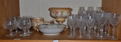 Lot 356 - Suite of Edinburgh crystal tableware and Crown Devon Fielding ware