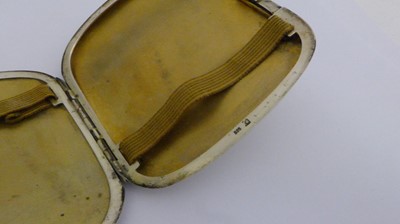 Lot 2068 - A German Silver Cigarette-Case with Concealed Erotic Plaque