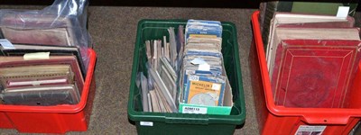 Lot 358 - A quantity of folding maps, atlases, early photograph albums, scraps etc (three boxes)