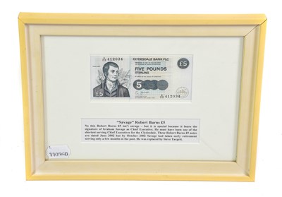 Lot 2288 - Clydesdale Bank £5 'Sterling' Issue, signed G....