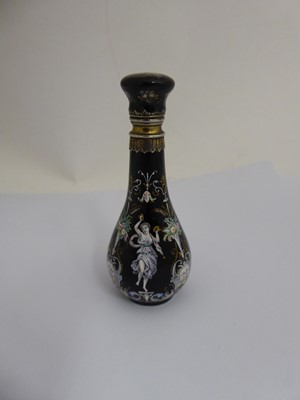 Lot 2060 - A French Silver-Gilt Mounted Enamel Scent-Bottle