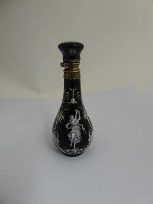 Lot 2060 - A French Silver-Gilt Mounted Enamel Scent-Bottle