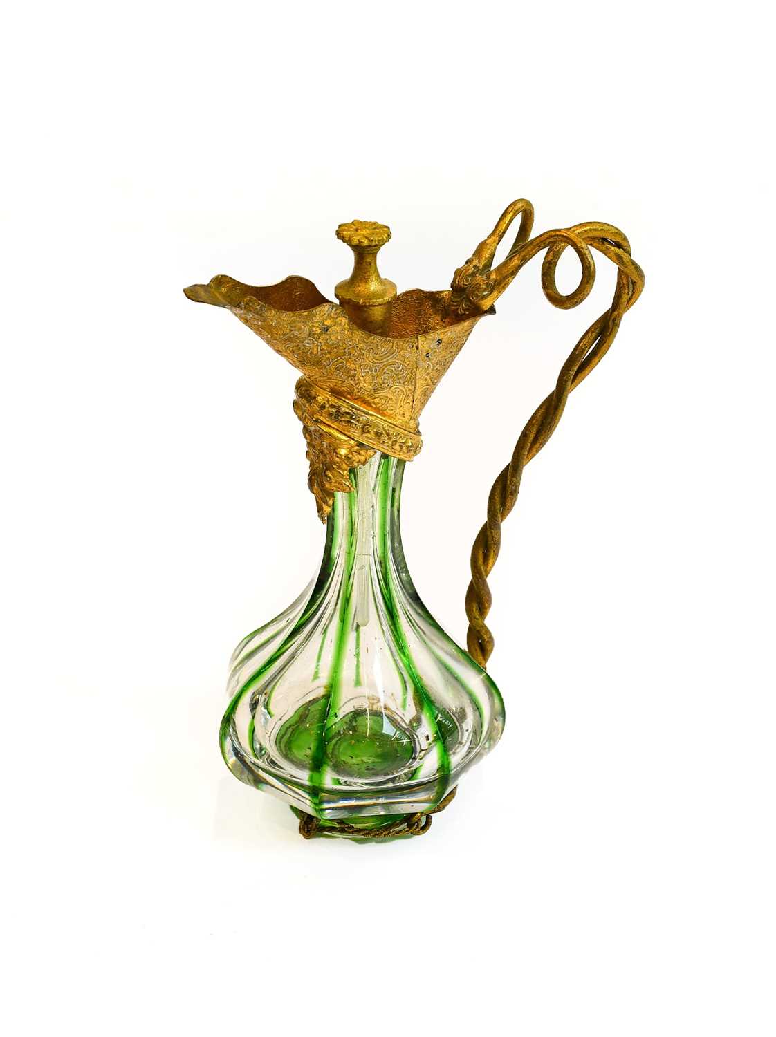Lot 275 - A Gilt-Metal Mounted Glass Scent-Bottle, the...