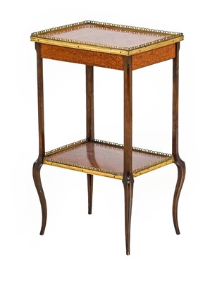 Lot 1346 - A Louis XV Style Kingwood, Tulipwood and...