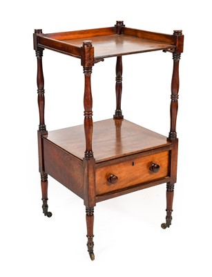 Lot 1239 - A George IV Mahogany Two-Tier Dumb Waiter, 2nd...