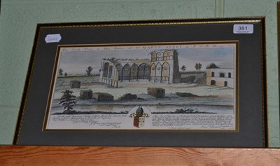 Lot 381 - S. Buck, 'The South', view of the ruins of St Mary's Abbey, York