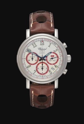 Lot 2099 - Chopard: A Stainless Steel Limited Edition Automatic Calendar Chronograph Wristwatch