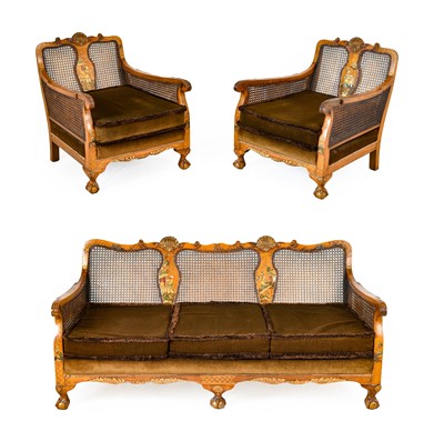 Lot 1324 - An Early 20th Century Walnut and Chinoiserie...