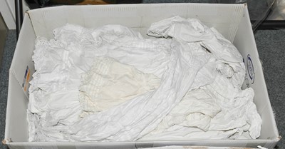 Lot 486 - A quantity of white cotton ladies...