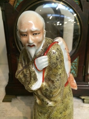 Lot 109 - Four 19th century Chinese porcelain figures...