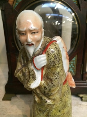 Lot 109 - Four 19th century Chinese porcelain figures...