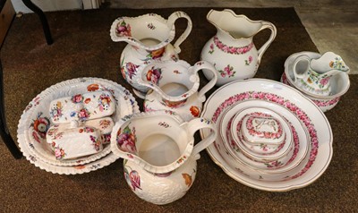 Lot 454 - An early 19th century part toilet set, perhaps...