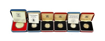 Lot 2121 - Eleven UK Silver Proof Coins, to include: 6 x...