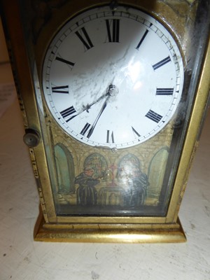 Lot 123 - ~A quarter repeating automata carriage clock,...