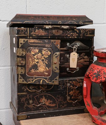 Lot 455 - ~ A Japanese Meiji period lacquered table...