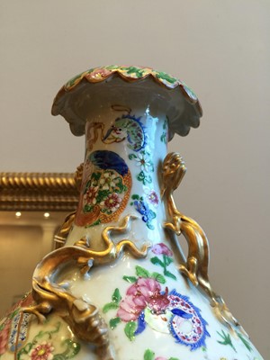 Lot 676 - A Cantonese Porcelain Vase, mid 19th century,...