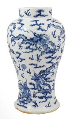 Lot 666 - A Chinese Porcelain Baluster Vase, Xuande...