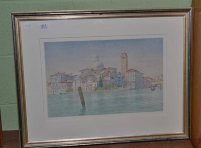 Lot 401 - Dennis Roxby Bott R.W.S (b.1945) Two watercolours of Venice, each signed and dated 1995 and...