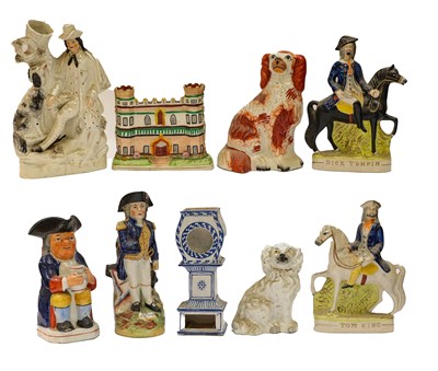 Lot 103 - ~A collection of 19th century Staffordshire...