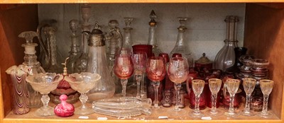 Lot 351 - ~  A large quantity of glass including...