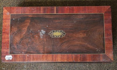 Lot 468 - ~A Victorian rosewood writing slope banded in...