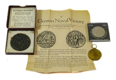 Lot 3008 - A Lusitania Medal, in original pictorial box...