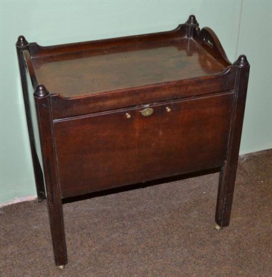 Lot 410 - Mahogany night cupboard