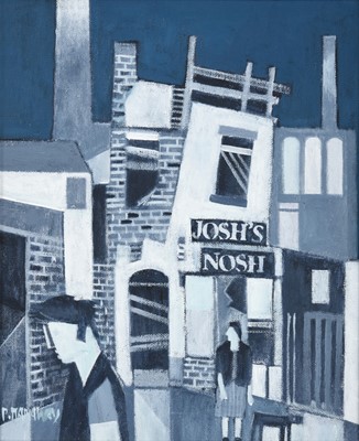 Lot 1124 - Peter Stanaway (b.1943) "Josh's Nosh - Cafe...